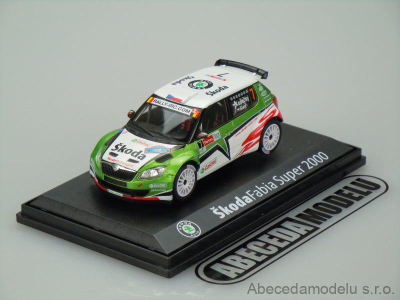 Miniature Abrex 1/43 Skoda Fabia II S2000 - Rallye UK Design 2011 - Mikkelsen