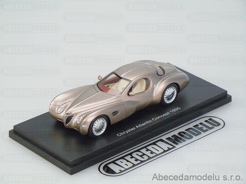 Miniature BOS 1/43 Chrysler Atlantic Concept 1995 - Rouge Et Or - Collection
