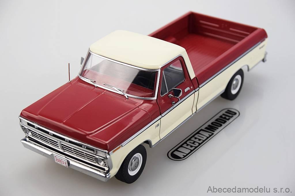 1976 Ford F-100 Pickup in Chrome Yellow with White Combination Tu-Tone and Deluxe Bed Cover - 13621
