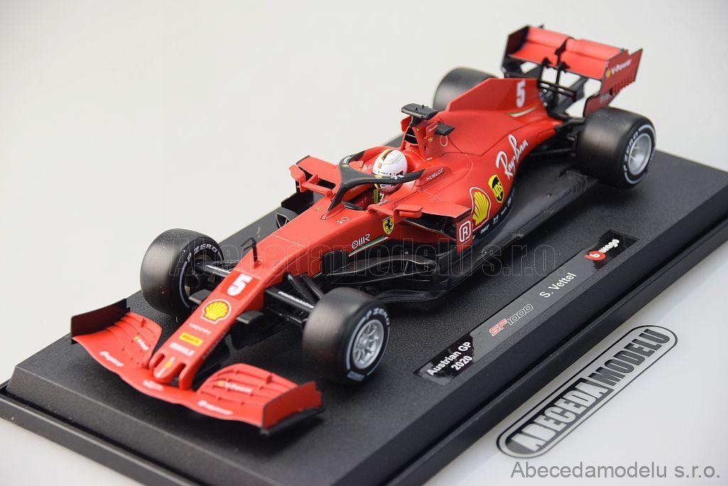 Bburago 1:18 - 1 - Coche a escala - S. Vettel Ferrari SF1000 #5 1000th