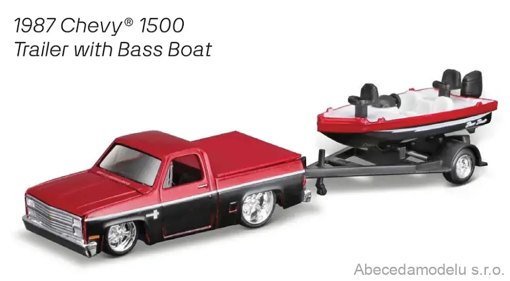 Chevrolet 1500 1987 + Trailer with Bass Boat