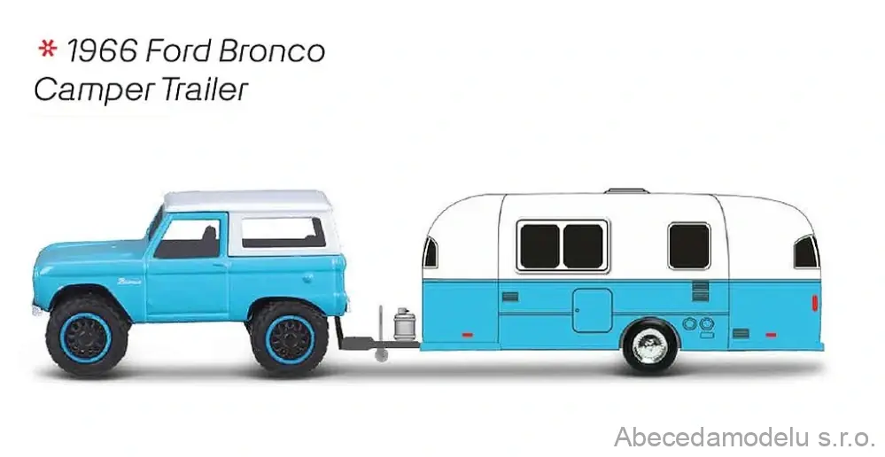 Ford Bronco 1966 + Camper Trailer