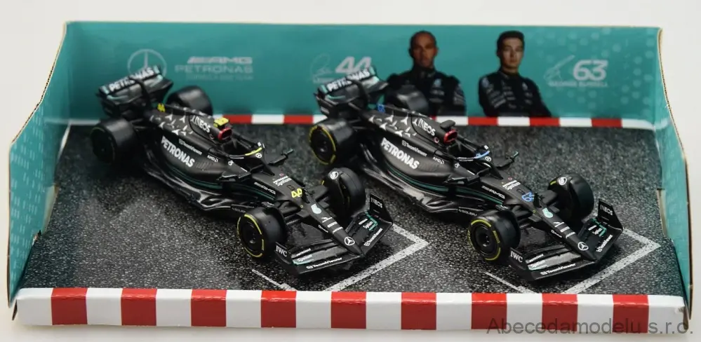 Mercedes-AMG Set F1 2x W14 No.44 L.Hamilton+No.63 G.Russell