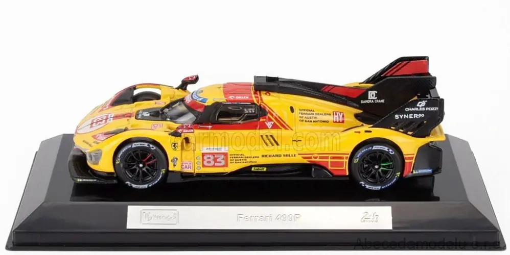 Ferrari 499P 3.0L Turbo V6 Team Ferrari AF Corse No.83 24h Le Mans 2024 R.Kubica-Y.Ye-R.Shwartzman