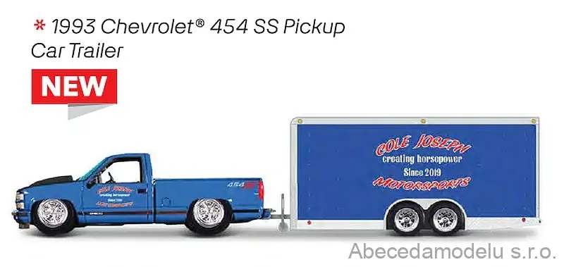 Chevrolet 454 SS Pick-Up 1993 + Car Trailer