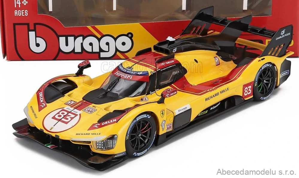 Ferrari 499P 3.0L Turbo V6 Team Ferrari AF Corse No.83 Winner 24h Le Mans 2025 R.Kubica - P.Hanson - Y.Ye