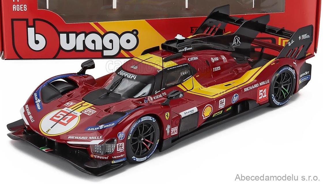 Ferrari 499P 3.0L Turbo V6 Team Ferrari AF Corse No.51 3rd 24h Le Mans 2025 A.P.Guidi - J.Calado - A.Giovinazzi