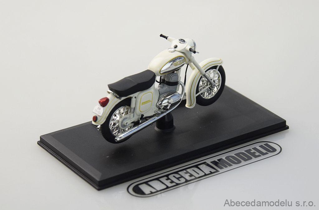 Réplique 1:18 Jawa 350 Automatic 1966 Blanche, Abrex - Modèle 118M-002E