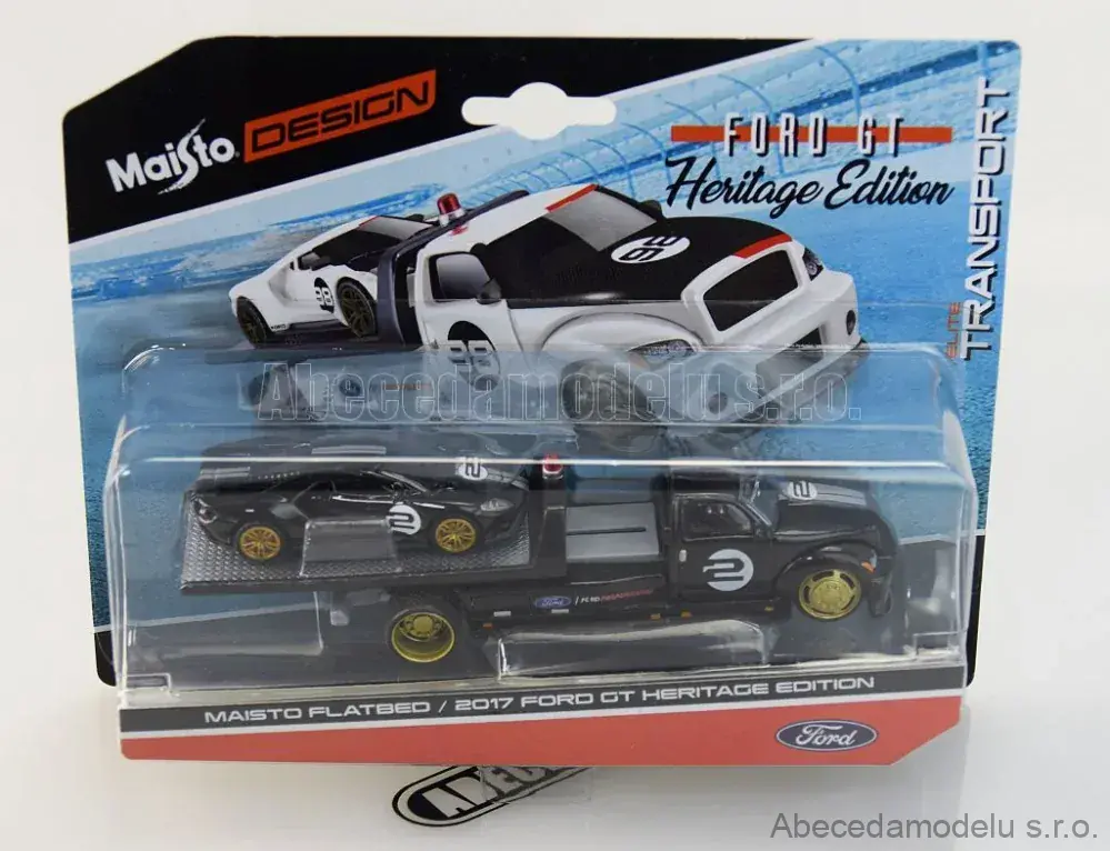 Maisto Flatbed/Ford GT Heritage Edition 2017
