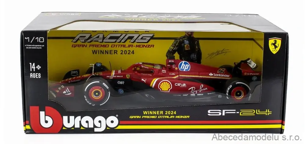 Ferrari F1 SF-24 No.16 Ch.Leclerc Winner Monza GP 2024