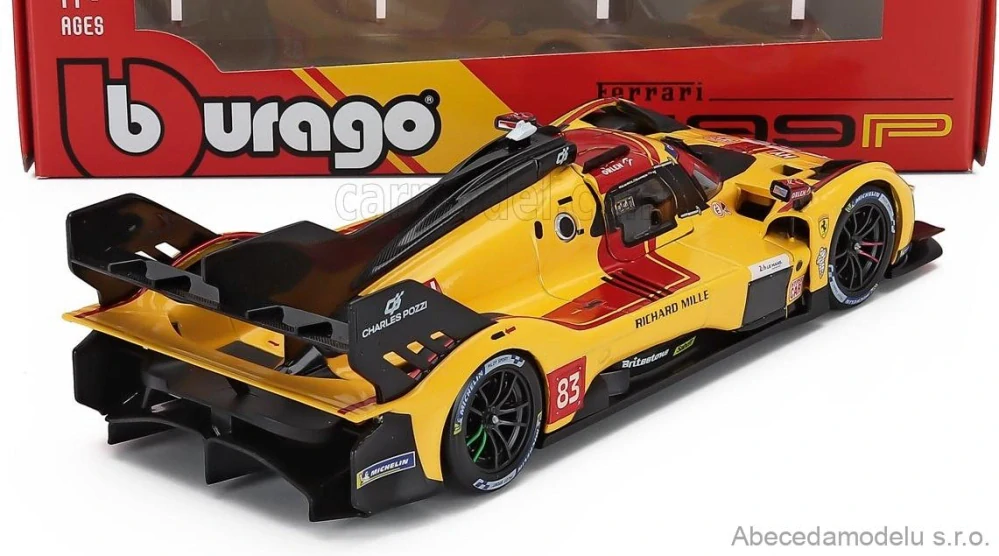 Ferrari 499P 3.0L Turbo V6 Team Ferrari AF Corse No.83 Winner 24h Le Mans 2025 R.Kubica - P.Hanson - Y.Ye