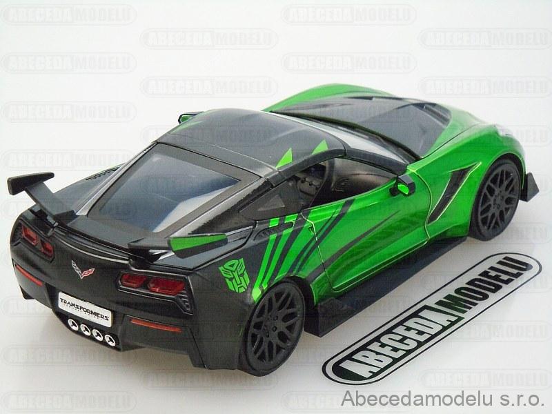 Compatible con 2016 Chevrolet Corvette Stingray Crosshairs - Transformers 5 1:24 Jada Toys 98499