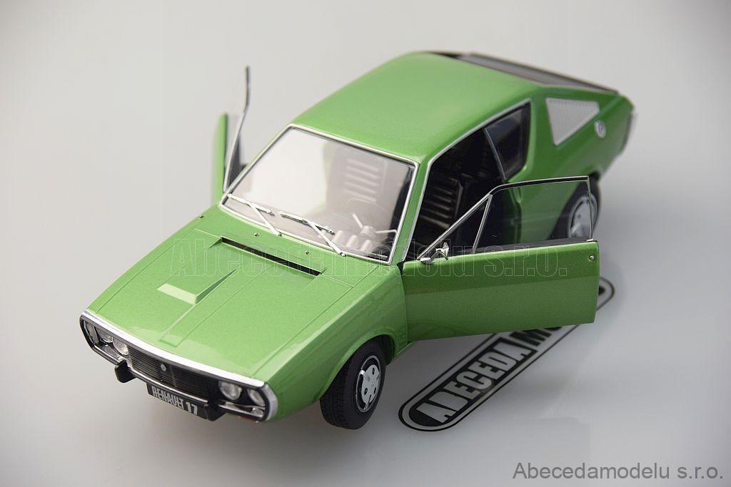 Renault 17 MK1 1976 Vert Métal, Miniature Solido 1/18 Série Rue - Neuf