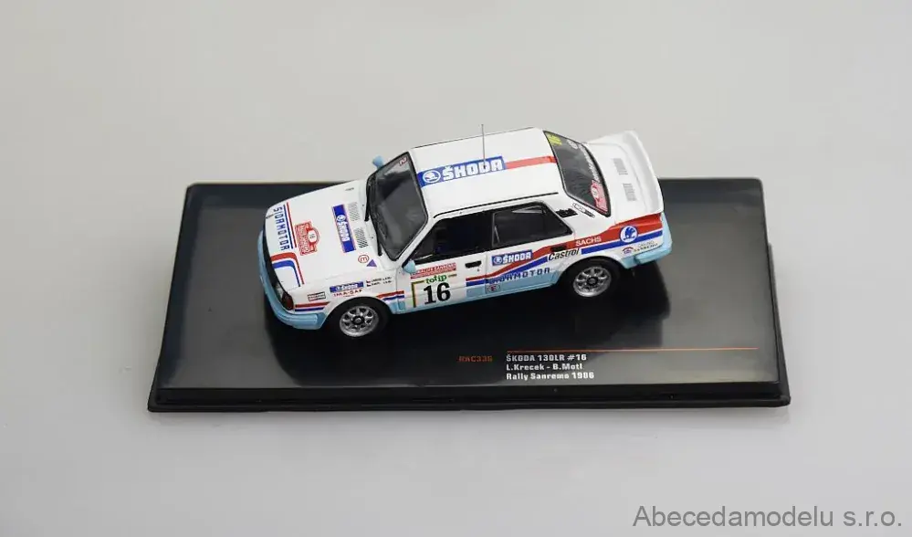 Škoda 130 LR #16 L.Křeček-B.Motl Rally Sanremo 1986