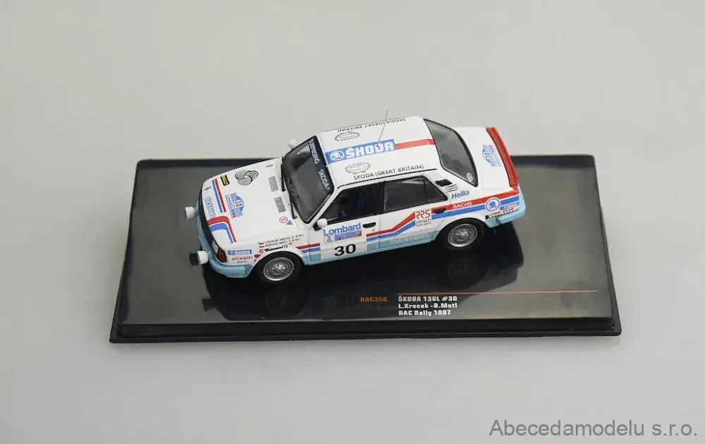 Škoda 130 L #30 L.Křeček-B.Motl RAC Rally 1987