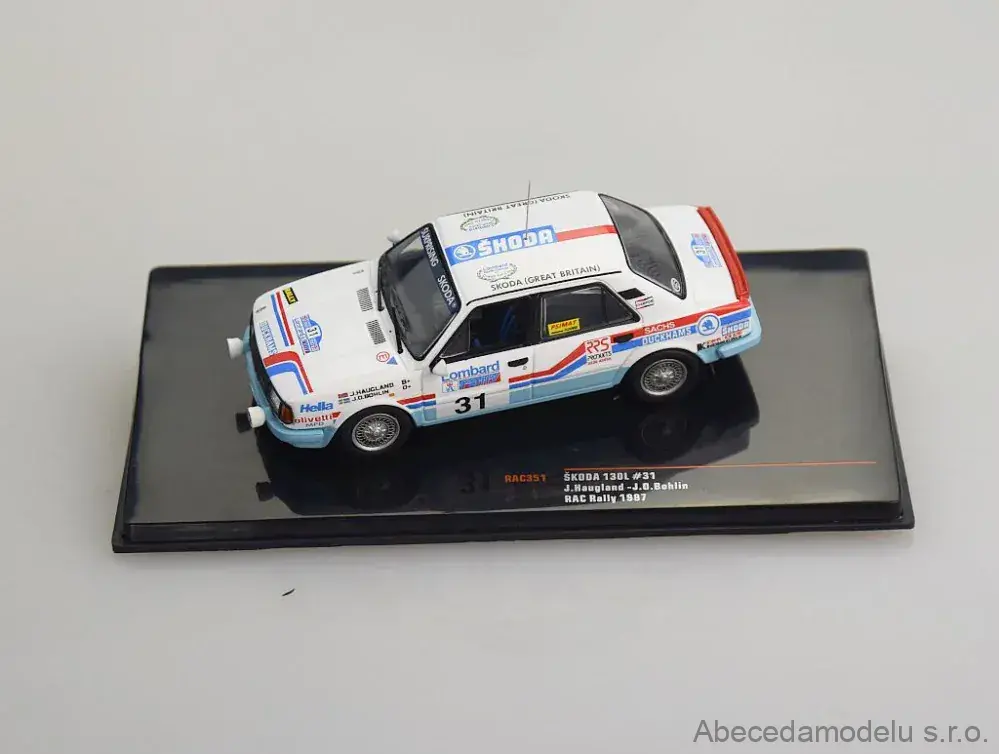 Škoda 130 L #31 J.Haugland-J.-O-Bohlin RAC Rally 1987