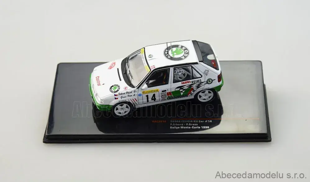 Škoda Felicia Kit Car #14 P.Sibera-P.Gross Rallye Monte Carlo 1996 
