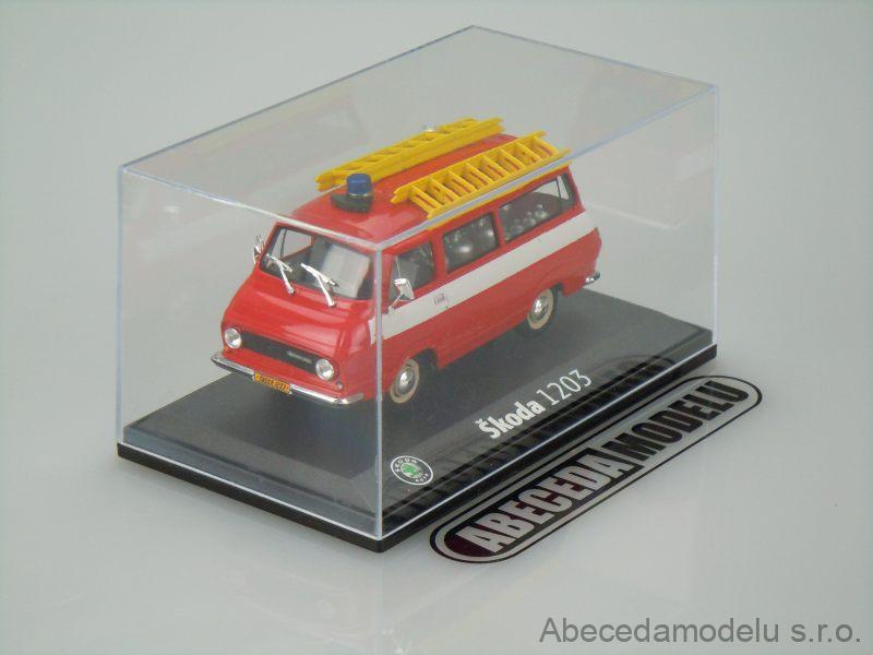 Abrex 1/43 – Skoda 1203 Minibus 1974 – Rouge – Occasion – Boîte Incluse