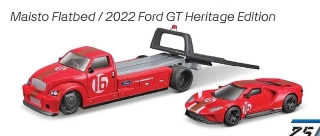 Maisto Flatbed/Ford GT Heritage Edition 2022