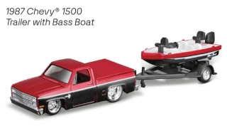 Chevrolet 1500 1987 + Trailer with Bass Boat