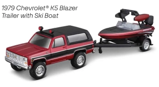 Chevrolet KS Blazer 1979 + Trailer with Ski Boat
