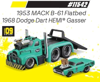 Mack B-61 Flatbed 1953/Dodge Dart Hemi Gasser 1968