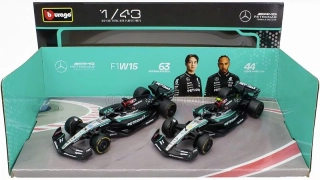 Mercedes-AMG Set F1 2x W15 No.44 L.Hamilton+No.63 G.Russell