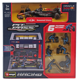 Red Bull GP 2023 F1 RB19 No 1 Max Verstapen Diorama Pit Stop