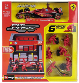 Ferrari GP 2024 F1 SF-24 No 55 Carlos Sainz Diorama Pit Stop